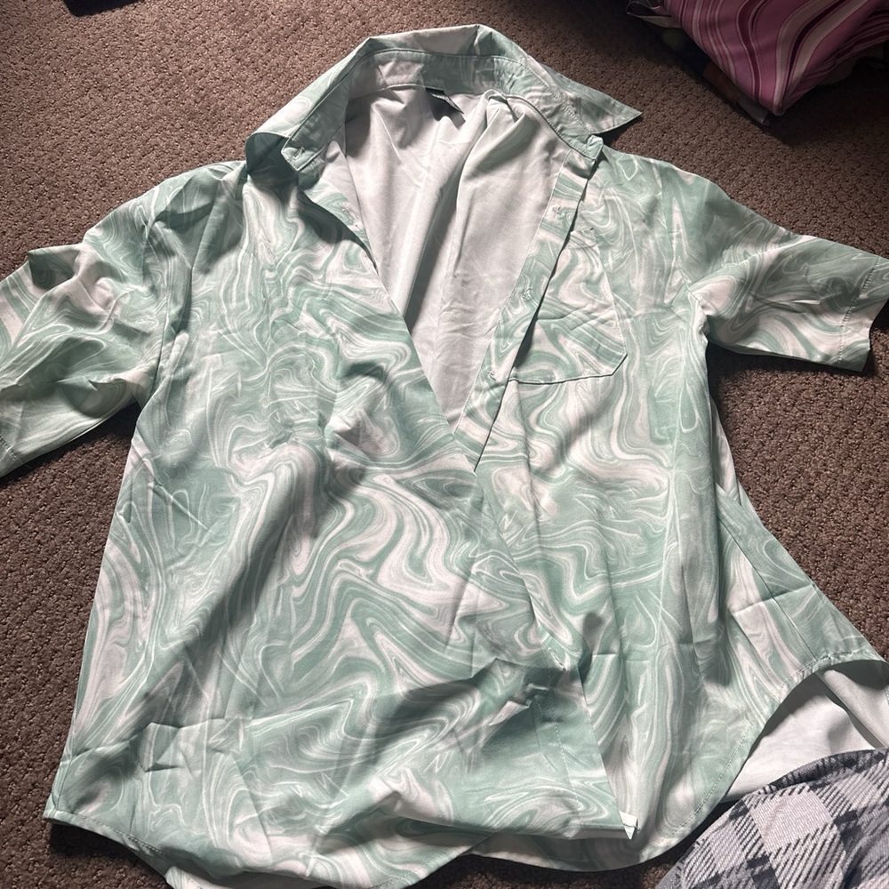 Mint Green Swirl Women's Jacket